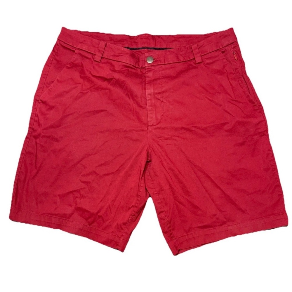 Lululemon Commission 9" Shorts Men 34 Dark Red Slim Fit LM7AAAS